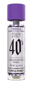 STIIIZY - Stiiizy 40s 1g Purple Punch Infused Preroll PD