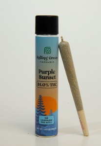 ROLLING GREEN CANNABIS - Rolling Green Cannabis - Purple Sunset - 1g - Preroll
