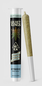 QUIET KINGS - Quiet Kings Infused Preroll 1g Peach Rings