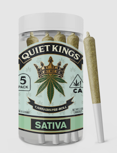 QUIET KINGS - Quiet Kings 5pk Prerolls 2.5g Durban Haze