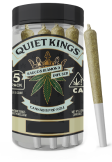  Quiet Kings Infused 5pk Prerolls 2.5g Lemon Zest* 