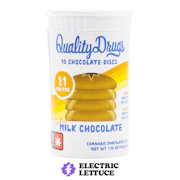 Quality Drugs 1:1 Salted Milk Chocolate Discs 10pk