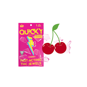 Quicky - Cherry 100mg Hard Jewels (10x10mg) - QUICKY 