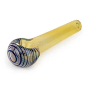 3.25" BLUE ECONO PIPE - RED EYE GLASS