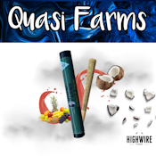 Quasi Farms Sunset Trop Cured Badder Infused Preroll 1g