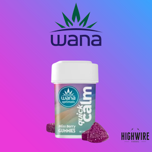 Wana Brands - Wana Quick Calm Gummies Bliss Berry 10:10:1 CBG:CBD:THC