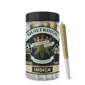 Quiet Kings - 5pk Strawberry Banana - Sauce & Diamonds Infused Prerolls - Indica - 2.5g