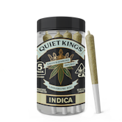 Quiet Kings - 5pk Blueberry Pancakes - Sauce & Diamonds Infused Prerolls - Indica - 2.5g