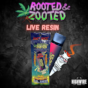 Rooted & Zooted Live Resin Disposable Super Lemon Haze/Cherry Pie 1g