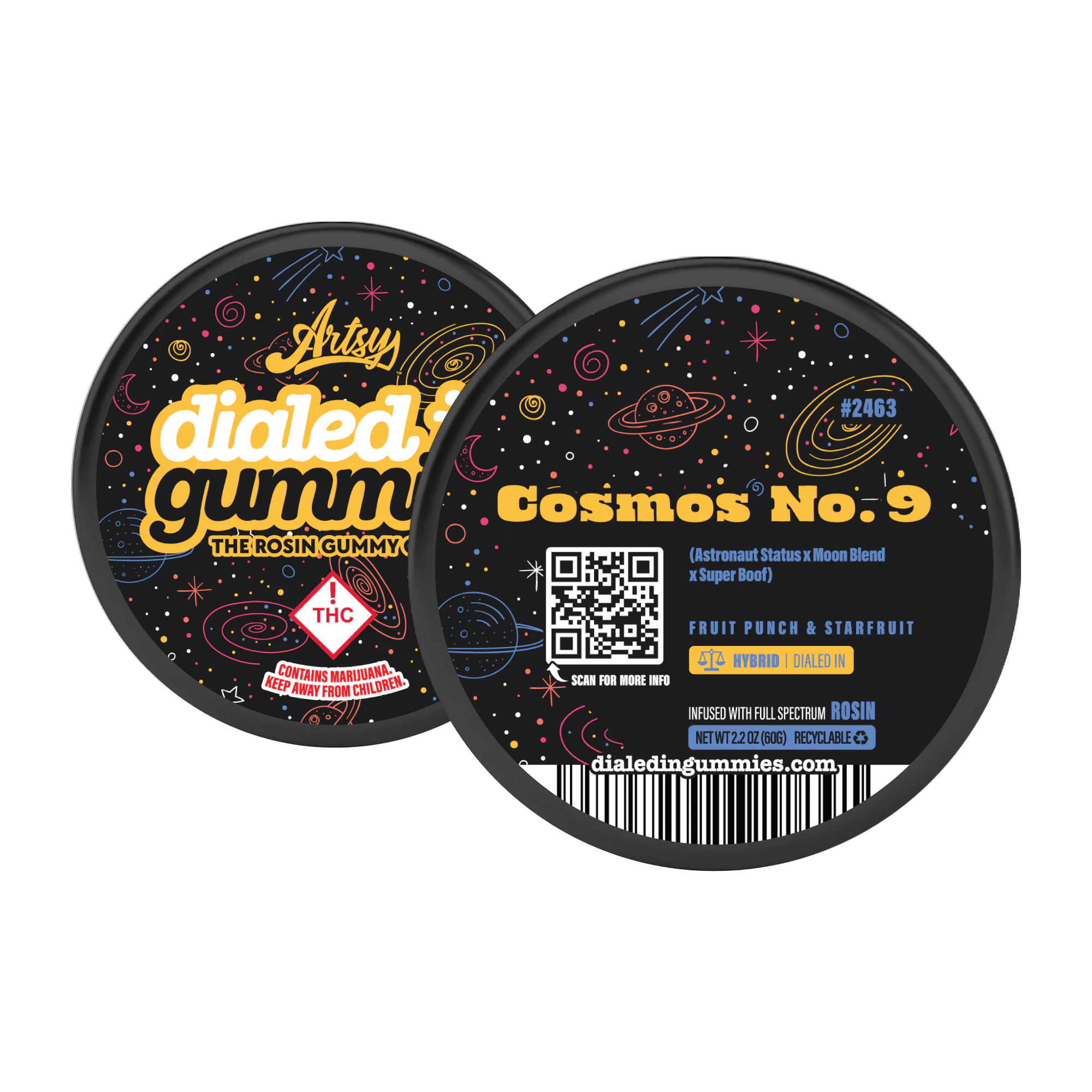 Dialed In - Dialed In - Gummies - Cosmo's #9 (H) - 100mg Main Image