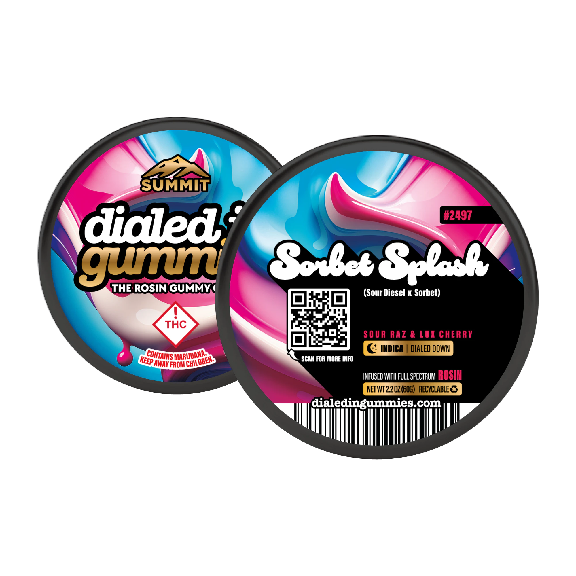Dialed In - Dialed In - Gummies - Sorbet Splash (I) - 100mg Main Image