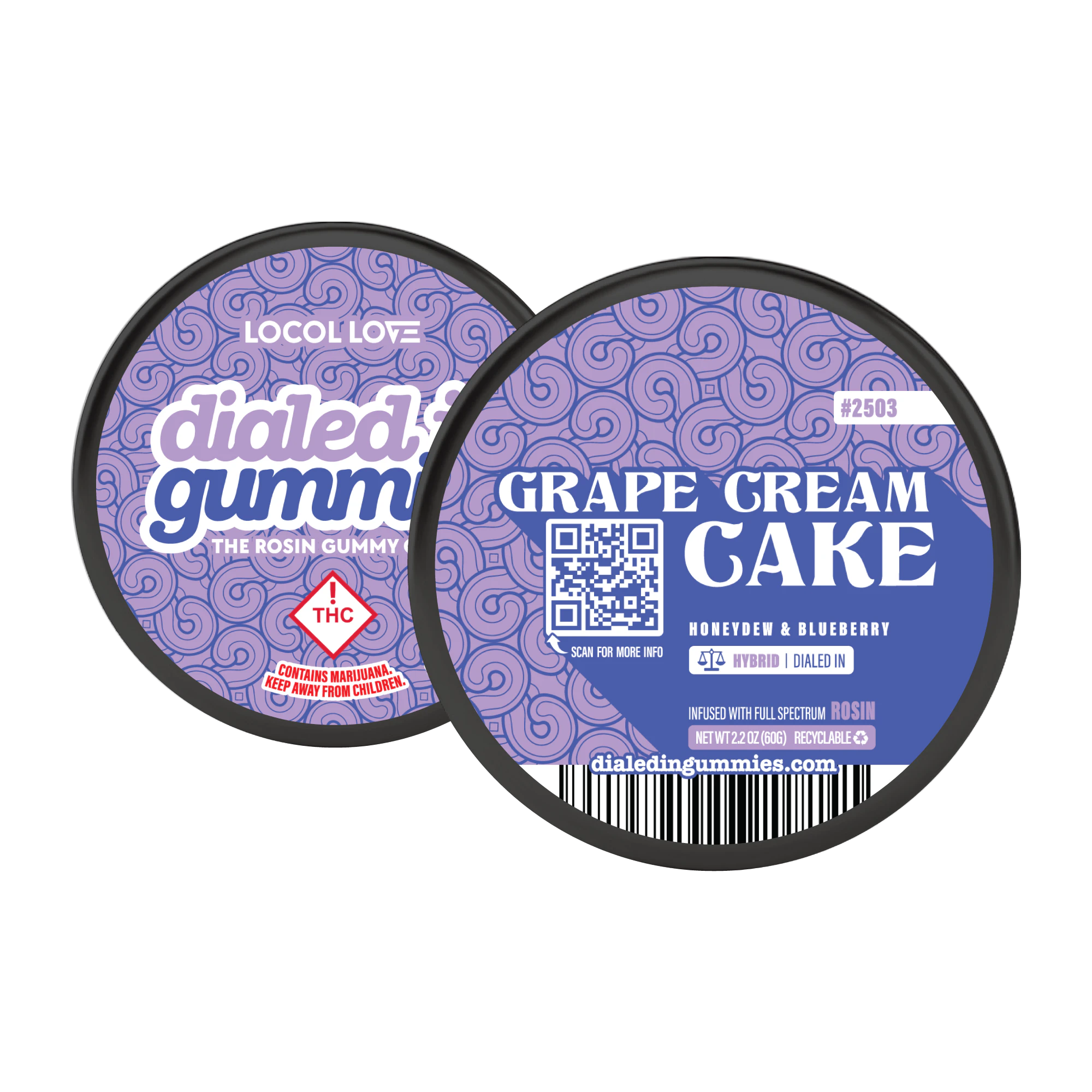Dialed In - Dialed In - Gummies - Grape Cream Cake - 100mg Main Image