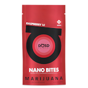 DOSD EDIBLES - RASPBERRY 100MG 1:1 NANO BITES GUMMY