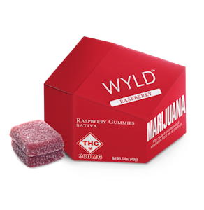 WYLD - WYLD - RASPBERRY HIGH DOSE SATIVA 300MG GUMMIES