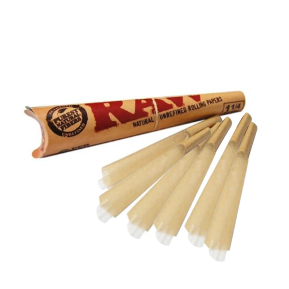 Raw - RAW Organic Hemp 1 1/4 Pre-Rolled Cones 6 Pack Main Image