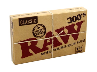 RAW - RAW - Natural Unrefined Rolling Papers - Classic  300's 1 1/4