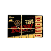 Empire Smoke - Raw Pre-Rolled Wide Tips Black – 10 ct – Accessories 