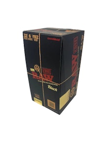 RAW Black Classic Cones 1 1/4" 32ct 6pk
