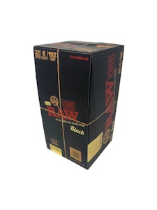 RAW - RAW Black Classic Cones 1 1/4" 32ct 6pk