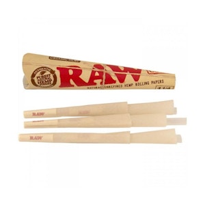 RAW - 1 1/4 ORGANIC CONES (6PK) - RAW