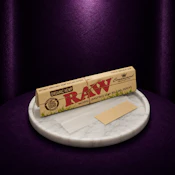 RAW Organic Hemp King Size Rolling Papers + Tips