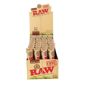 RAW - RAW Organic Hemp - Pre Rolled Cones - 1 1/4 - 6pk