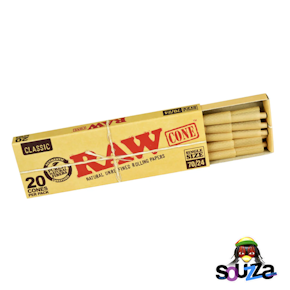 Raw Cones Single Size 20 pack