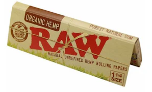 RAW: Organic Hemp Single 1 1/4 Rolling Papers Pack 