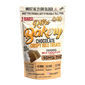 Retro Bakery - Chocolate Covered Rice Crispy Treat 5mg THC - 8 servings