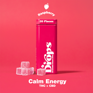 Drops - Drops Raspberry 2:1 THC:CBD (S/H) Gummies 20pk 150mg