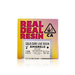 REAL DEAL RESIN - REAL DEAL RESIN - Concentrate - Amarelo - Cold Cure Live Rosin - Tier 2 - 1G