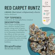 The Botanist | Red Carpet Runtz  | Indica- Small Buds 14G