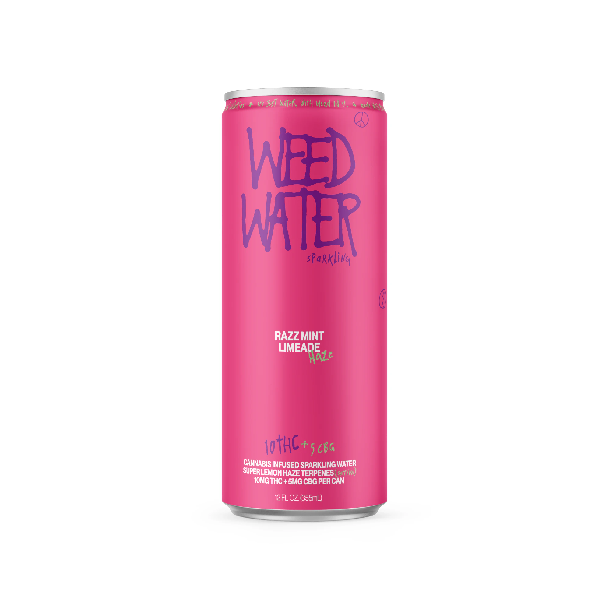 Weed Water - Weed Water | Razz Mint Limeade Haze | Sparkling Water | 10mg | 12 fl oz Main Image