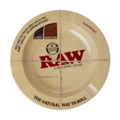 METAL ROUND ASHTRAY W/MAGNET - RAW