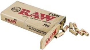 Raw Pre-Rolled Tips - 100pcs Tin