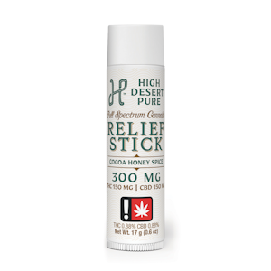 HIGH DESERT PURE - Cocoa Honey Spice Relief Stick, 1:1:1 THC:CBD:CBG