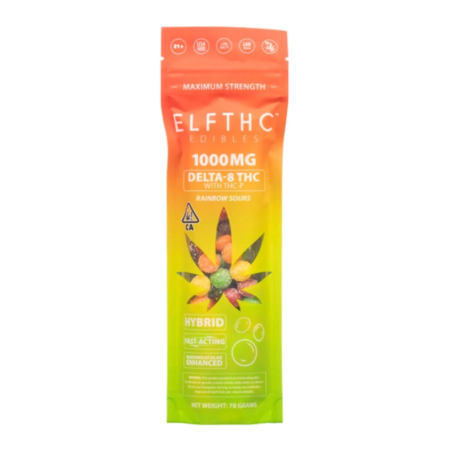 Elf - RAINBOW SOURS 1000mg GUMMIES Main Image