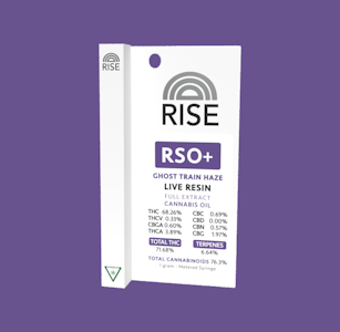 RISE - Rise-RSO+-Ghost Train-Extract-Cannabis Oil-THC 71.68-1G