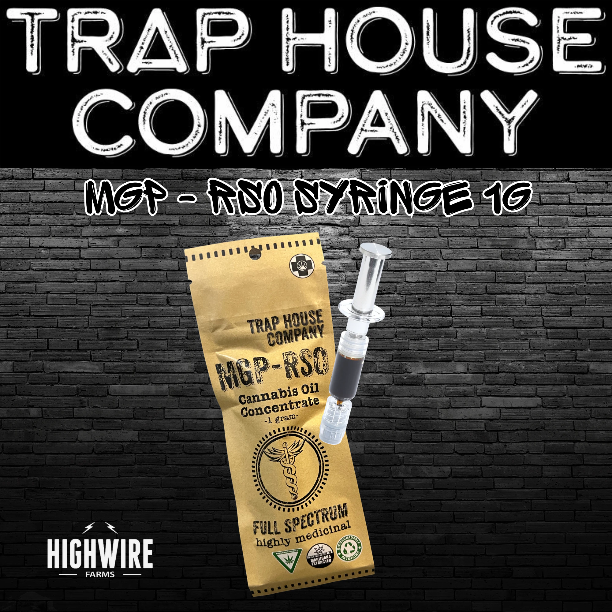 Trap House Company - Trap House Co. MGP RSO Dart 1g Main Image