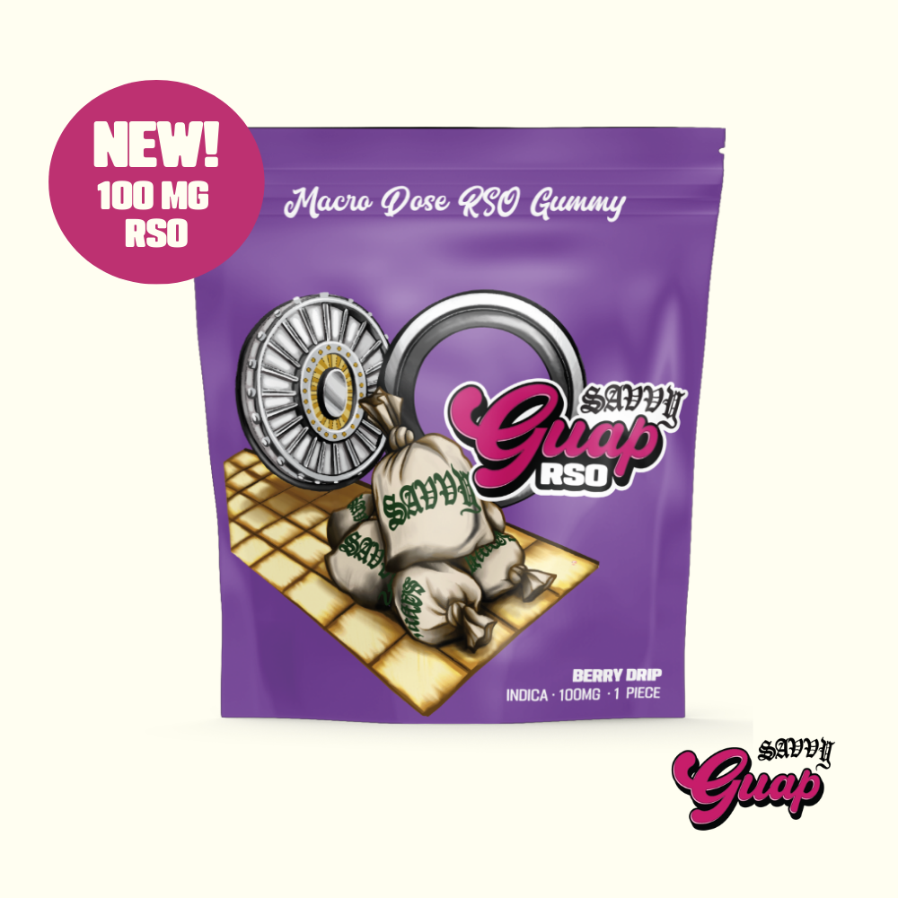 [REC] Savvy Guap RSO | Berry Drip | 1pc/100mg Soft Chew