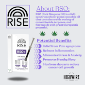 RISE RSO + Super Boof Cherry Live Resin Full Extract Cannabis 1g