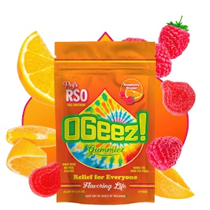 OGEEZ - OGeez! | 10pk Gummies | Peg's Raspberry Orange RSO | 100mg