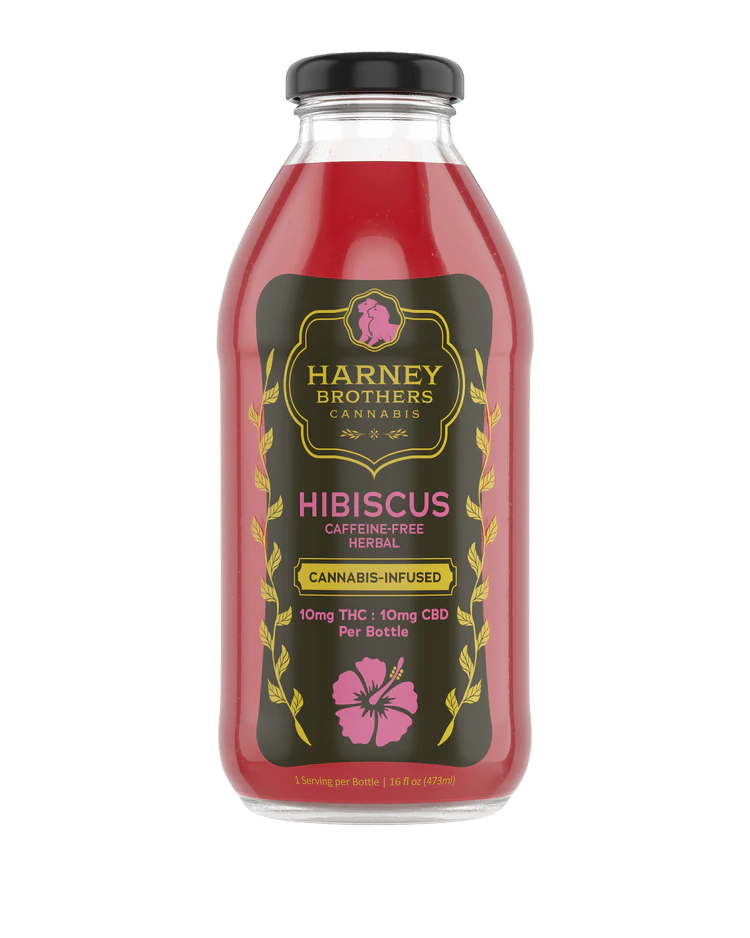 Harney Brothers Cannabis - Harney Brothers | Hibiscus Tea | Bottle | 10mg | 16oz Main Image