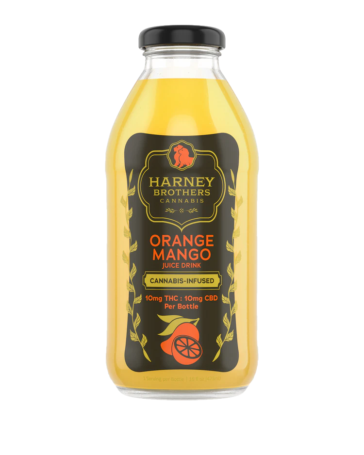 Harney Brothers Cannabis - Harney Brothers | Orange Mango | Juice Drink | Bottle | 10mg | 16oz Main Image