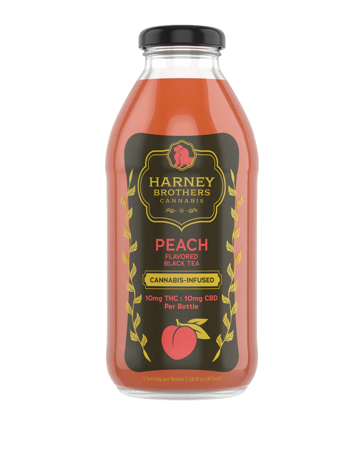 Harney Brothers Cannabis - Harney Brothers | Peach Tea | Bottle | 10mg | 16oz Main Image
