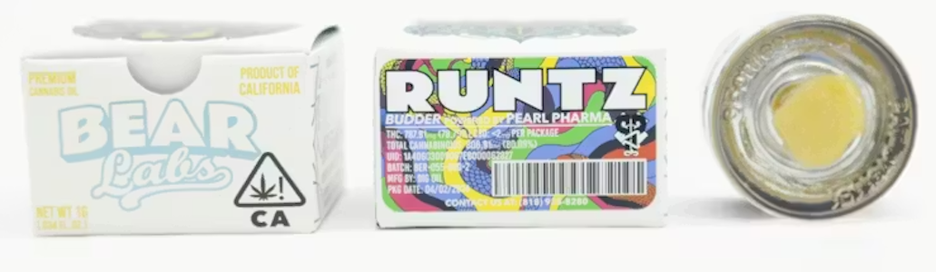 BEAR LABS - Bear Labs x Pharma T3 Budder 1g Runtz