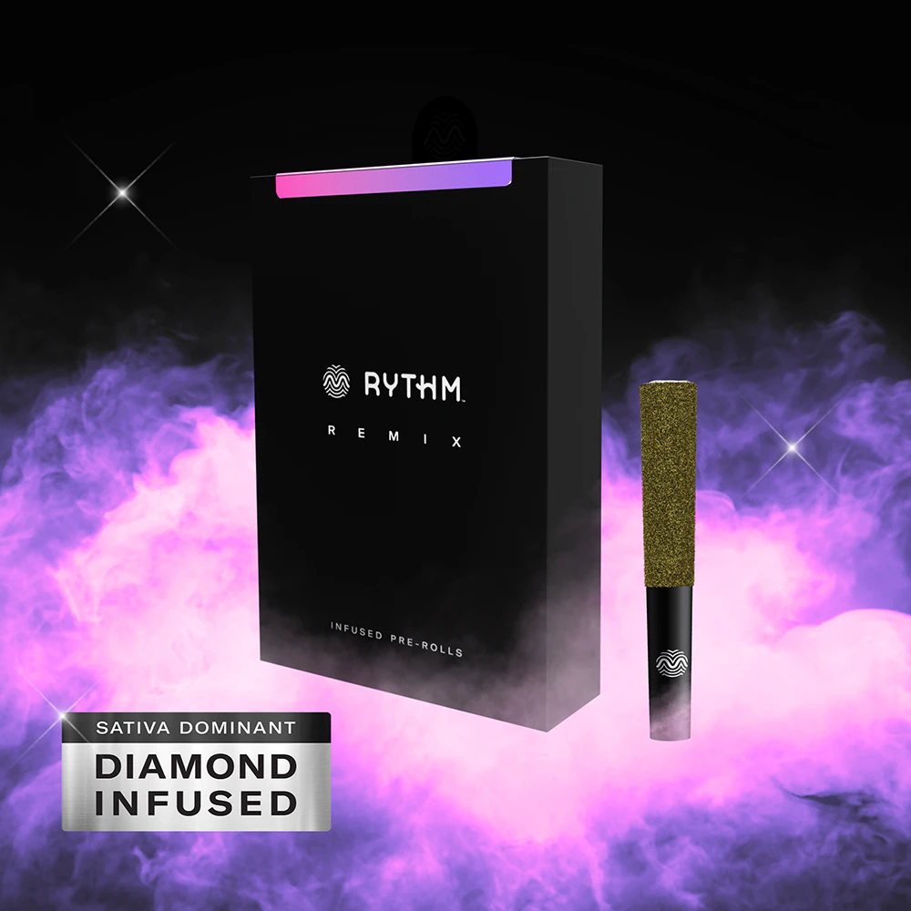 RYTHM - Durban Poison Diamond Infused Pre-roll | .5g, 5pack Main Image