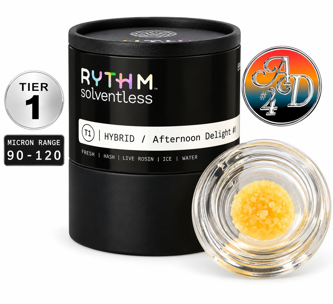 RYTHM - Afternoon Delight #4- Solventless Live Rosin (Tier 1)- 1g- Rhythm (Hybrid) Main Image