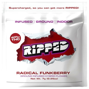 Ripped - Radical Funkberry | Infused Pre-ground Flower | 7g | Ripped