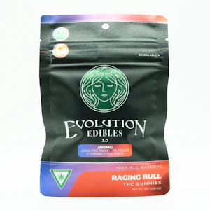 Evolution 3.0 -  Evolution-Edibles 3.0-Raging Bull-200mg-10 pieces